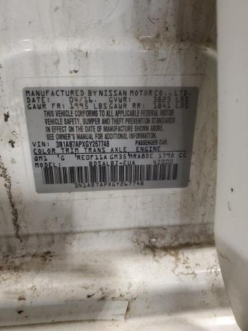 2016 NISSAN SENTRA S - 3N1AB7APXGY267748