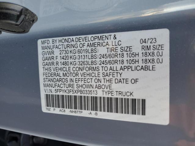 5FPYK3F5XPB033513 2023 HONDA RIDGELINE