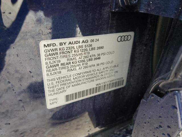 VIN WA1DECF33R1170229 2024 AUDI Q3 no.13