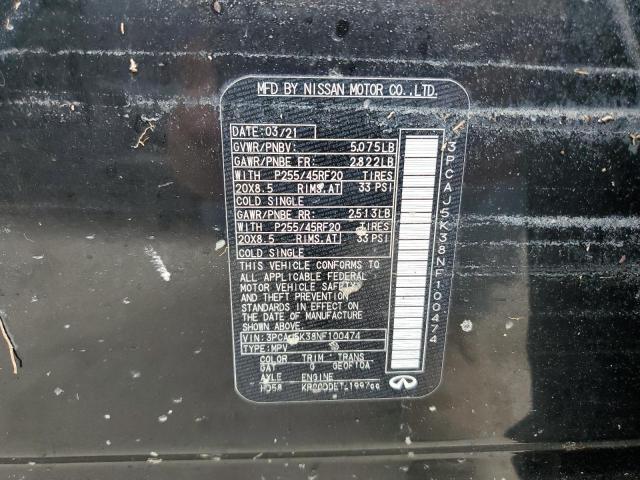 2022 INFINITI QX55 ESSEN 3PCAJ5K38NF100474