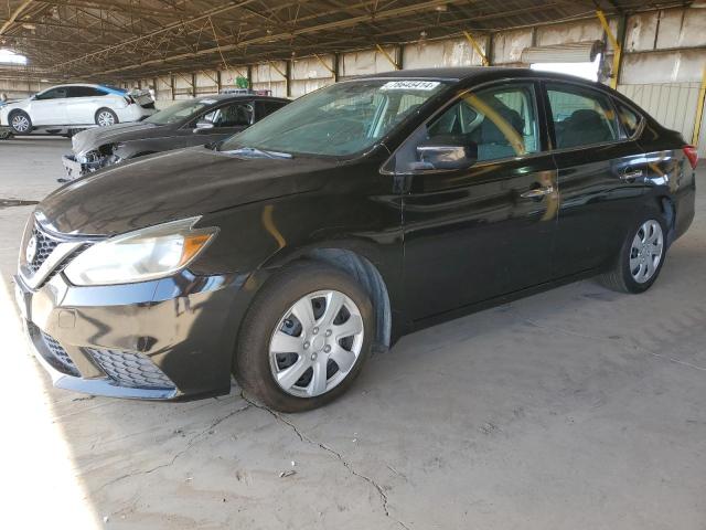 NISSAN SENTRA S 2017 black  gas 3N1AB7AP6HY357464 photo #1