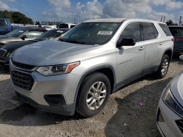 CHEVROLET TRAVERSE L 2019 silver  gas 1GNERFKW1KJ130308 photo #1