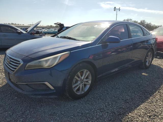 HYUNDAI SONATA SE 2016 blue  gas 5NPE24AFXGH330476 photo #1