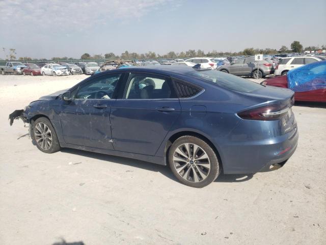 FORD FUSION SE 2019 blue  gas 3FA6P0T97KR260498 photo #3