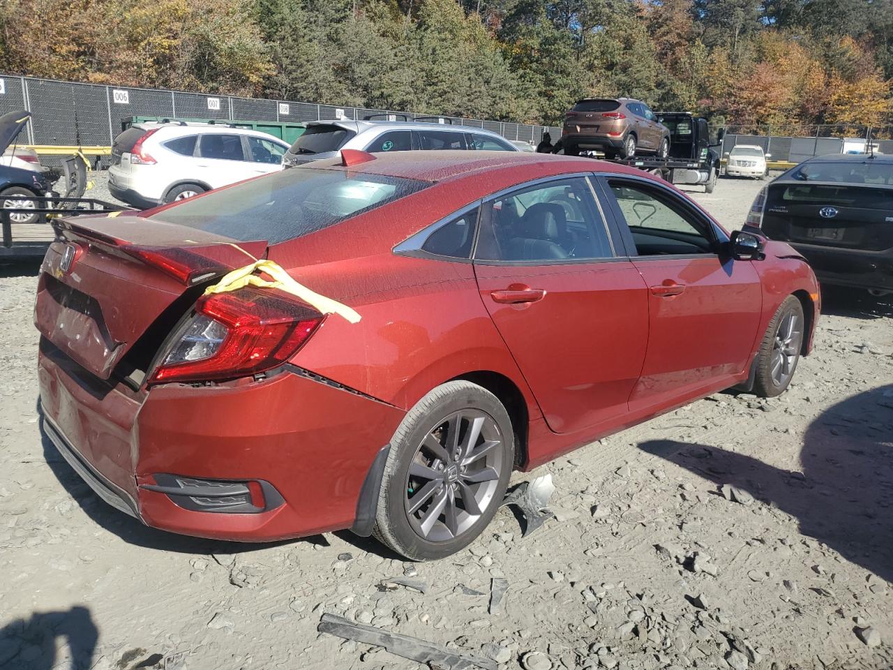 Lot #2972318566 2020 HONDA CIVIC EXL