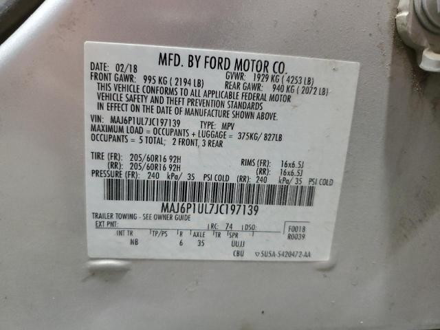 2018 FORD ECOSPORT S - MAJ6P1UL7JC197139