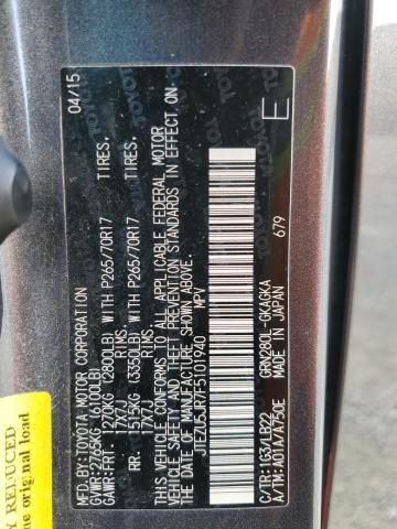 2015 TOYOTA 4RUNNER SR - JTEZU5JR7F5101940
