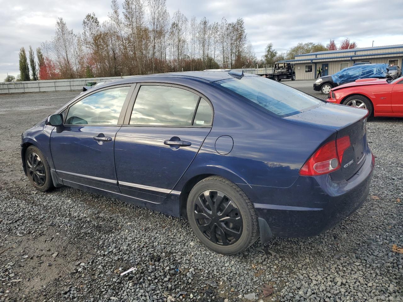 HONDA CIVIC LX 2008 blue  gas 1HGFA16518L008118 photo #3