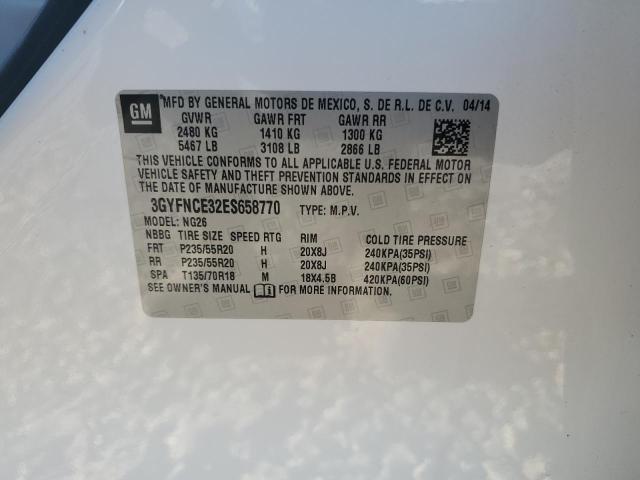 VIN 3GYFNCE32ES658770 2014 Cadillac SRX, Performanc... no.14