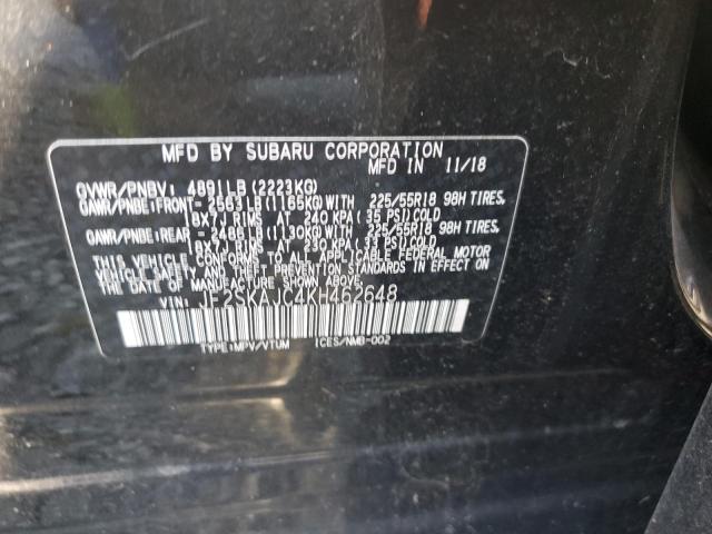 2019 SUBARU FORESTER S - JF2SKAJC4KH462648