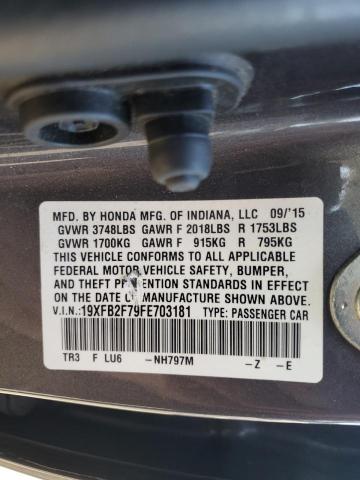 2015 HONDA CIVIC SE 19XFB2F79FE703181