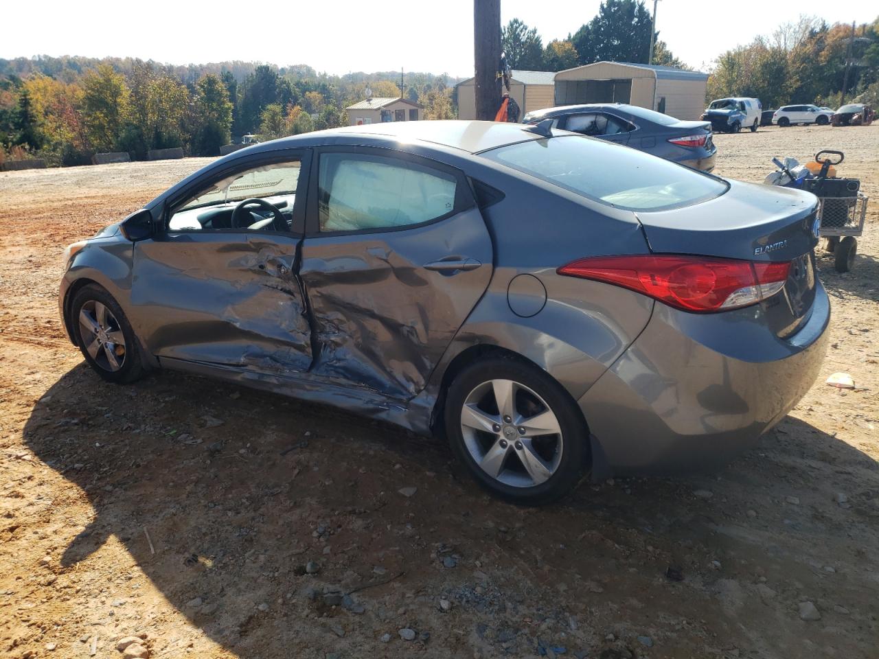 Lot #3024380548 2013 HYUNDAI ELANTRA GL