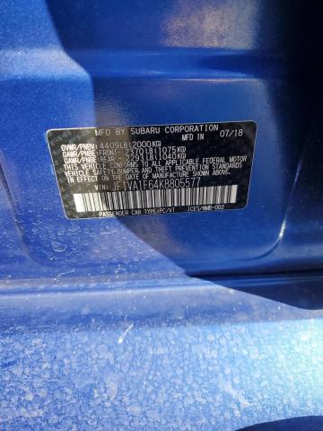2019 SUBARU WRX PREMIU - JF1VA1F64K8805577