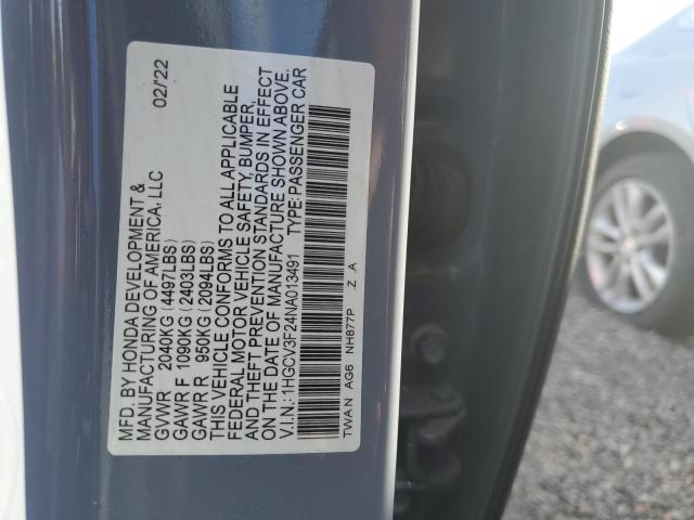 VIN 1HGCV3F24NA013491 2022 Honda Accord, Hybrid Sport no.13