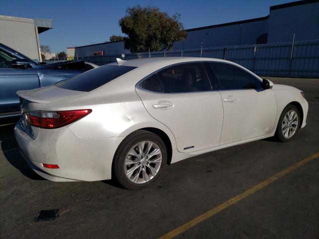 LEXUS ES 300H 2014 white  hybrid engine JTHBW1GGXE2066288 photo #4