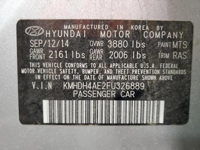 2015 HYUNDAI ELANTRA SE - KMHDH4AE2FU326889
