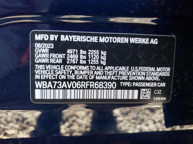 2024 BMW 430XI GRAN - WBA73AV06RFR68390
