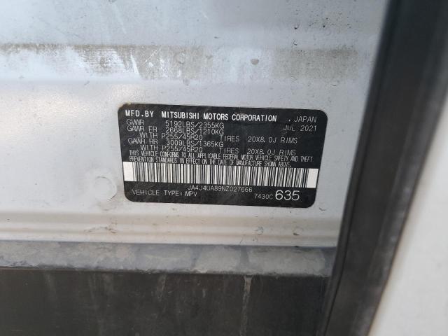 2022 MITSUBISHI OUTLANDER - JA4J4UA89NZ027666