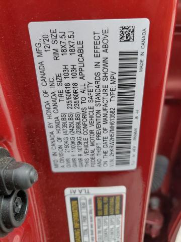 VIN 2HKRW2H57MH613582 2021 Honda CR-V, EX no.13