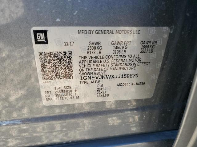 2018 CHEVROLET TRAVERSE P - 1GNEVJKWXJJ159870