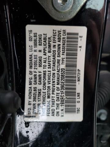 VIN 19XFC1F39GE208520 2016 Honda Civic, EX no.13