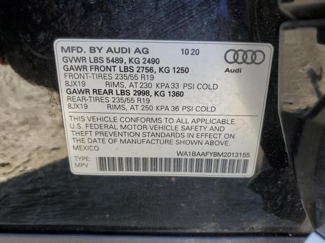 2021 AUDI Q5 PREMIUM - WA1BAAFY8M2013155