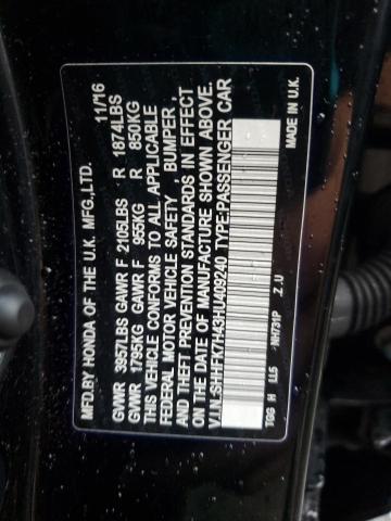2017 HONDA CIVIC SPOR - SHHFK7H43HU409240