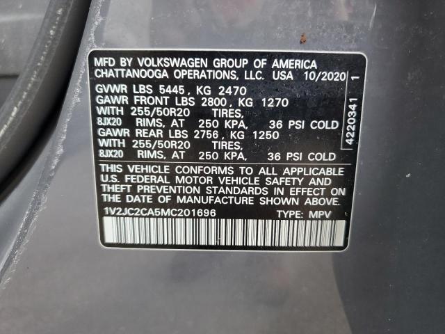 2021 VOLKSWAGEN ATLAS CROS - 1V2JC2CA5MC201696