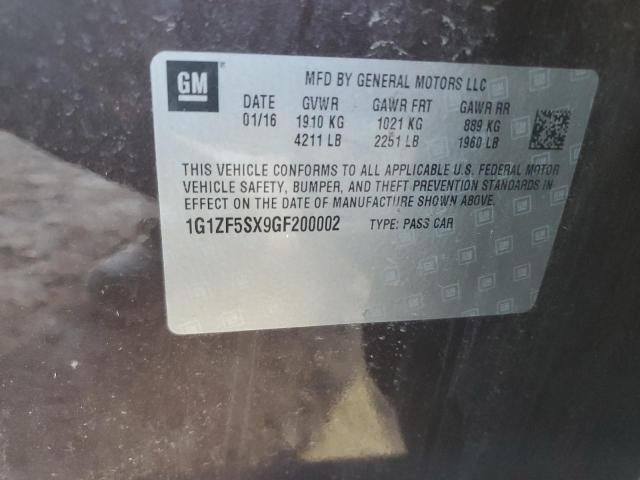 2016 CHEVROLET MALIBU LT - 1G1ZF5SX9GF200002