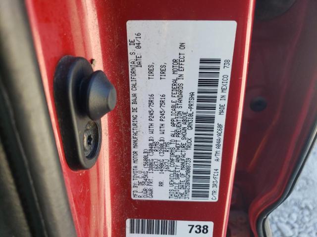 VIN 3TMDZ5BNXGM008739 2016 Toyota Tacoma, Double Cab no.12