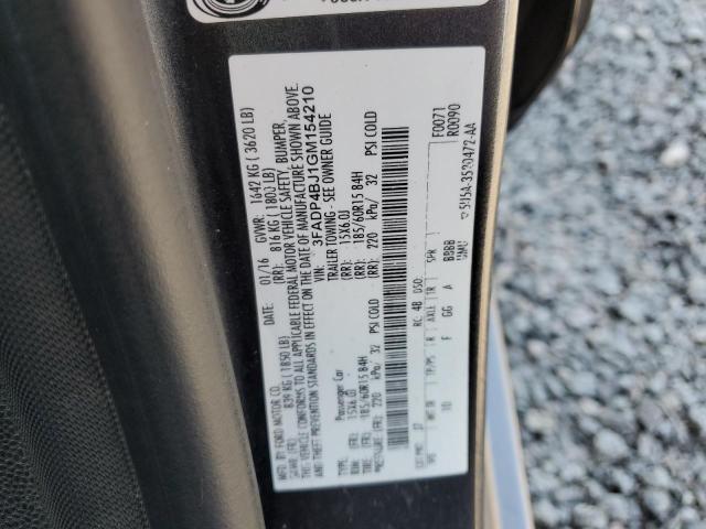 2016 FORD FIESTA SE - 3FADP4BJ1GM154210