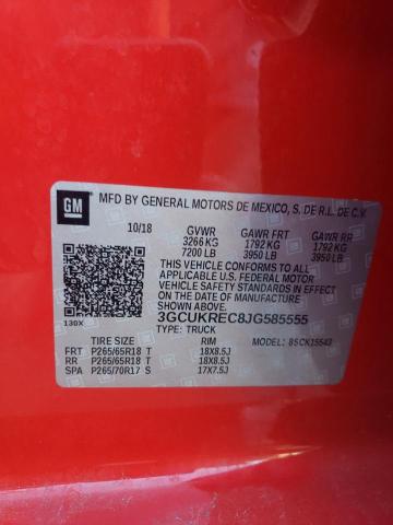 2018 CHEVROLET SILVERADO - 3GCUKREC8JG585555