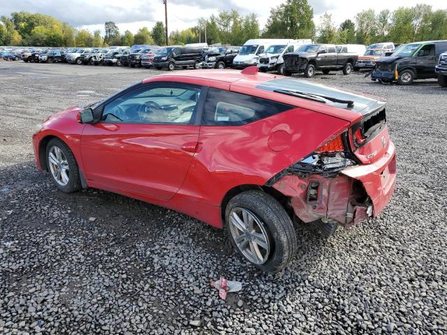 HONDA CR-Z EX 2011 red  hybrid engine JHMZF1D66BS016400 photo #3