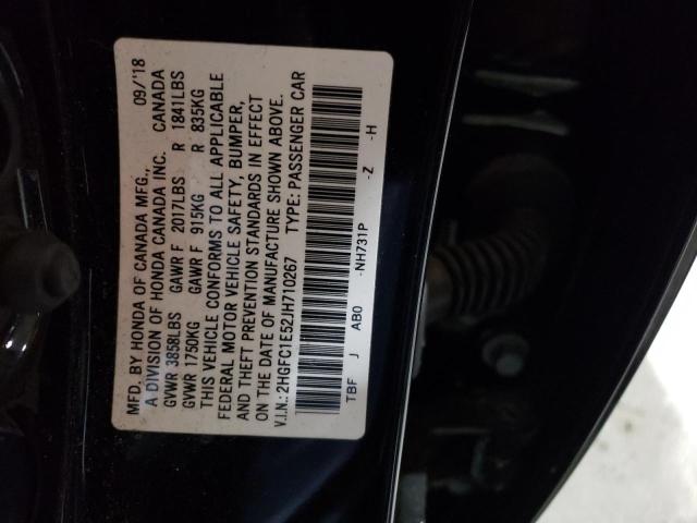 2018 HONDA CIVIC SI - 2HGFC1E52JH710267