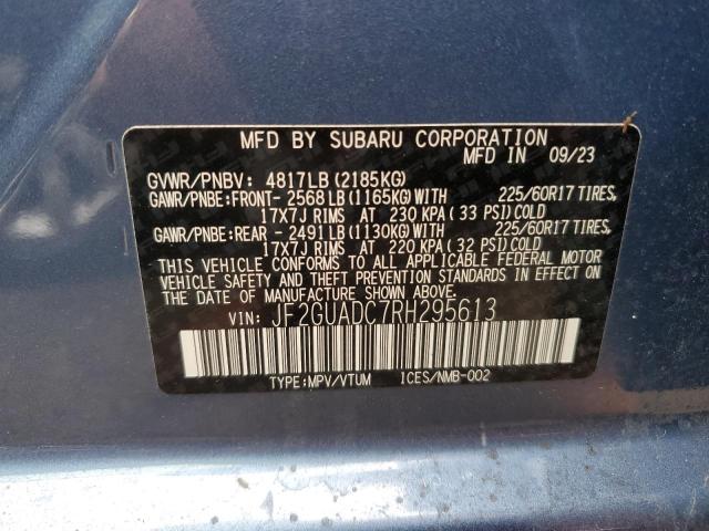 2024 SUBARU CROSSTREK - JF2GUADC7RH295613