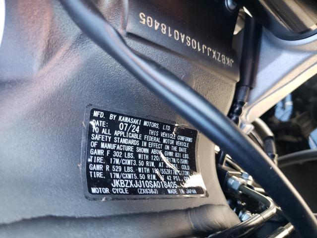 2025 KAWASAKI ZX636 K JKBZXJJ10SA018405