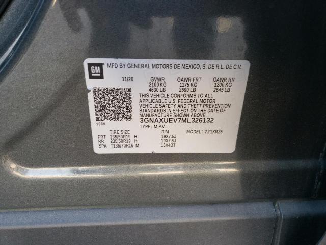 2021 CHEVROLET EQUINOX LT - 3GNAXUEV7ML326132