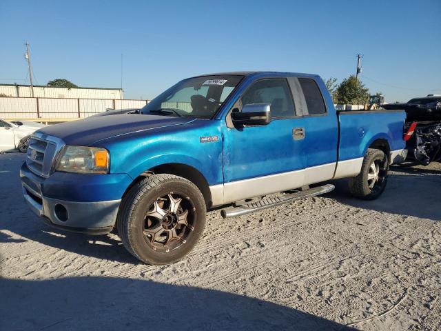 FORD F150 2007 blue 4dr ext gas 1FTRX12WX7FA88895 photo #1