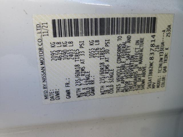 2021 NISSAN ROGUE SV - 5N1AT3BB2MC837814
