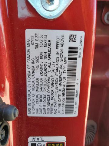 2022 HONDA CR-V EX - 2HKRW1H50NH407760