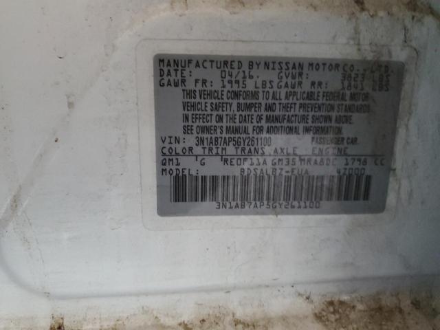 2016 NISSAN SENTRA S - 3N1AB7AP5GY261100