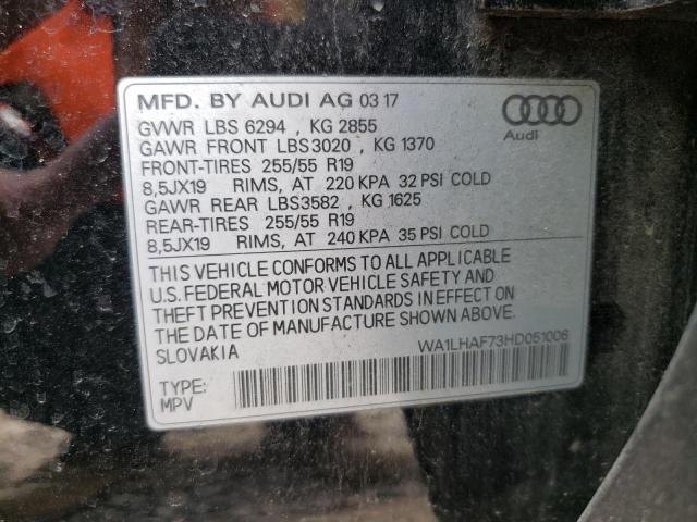 2017 AUDI Q7 PREMIUM - WA1LHAF73HD051006
