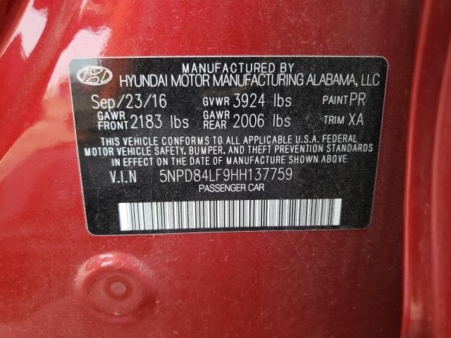 2017 HYUNDAI ELANTRA SE - 5NPD84LF9HH137759