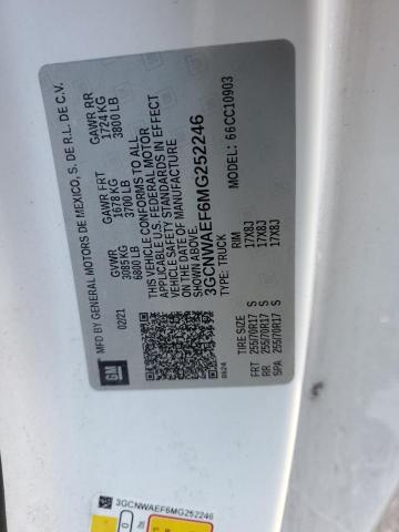 2021 CHEVROLET SILVERADO - 3GCNWAEF6MG252246