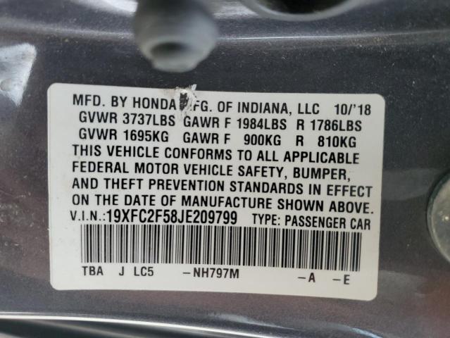2018 HONDA CIVIC LX - 19XFC2F58JE209799