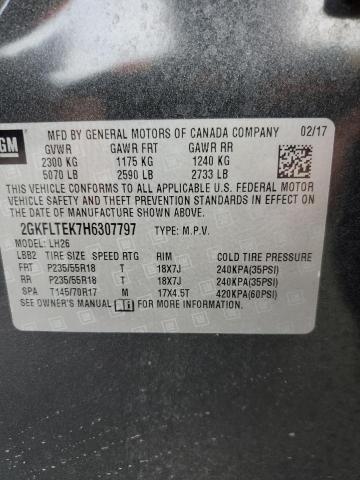 2017 GMC TERRAIN SL - 2GKFLTEK7H6307797