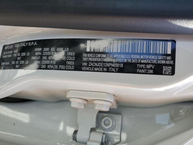 2022 JEEP RENEGADE A ZACNJDE12NPN65618
