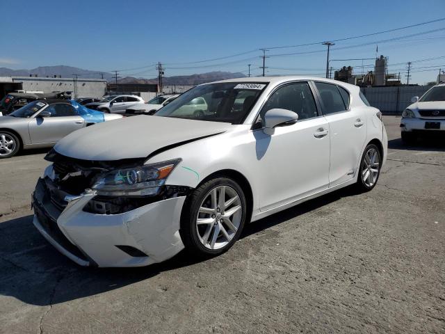 LEXUS CT 200 2014 white  hybrid engine JTHKD5BH3E2206937 photo #1