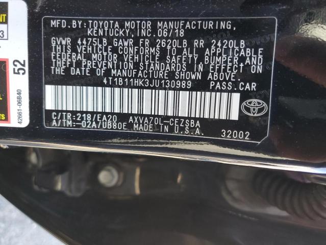 VIN 4T1B11HK3JU130989 2018 Toyota Camry, L no.13