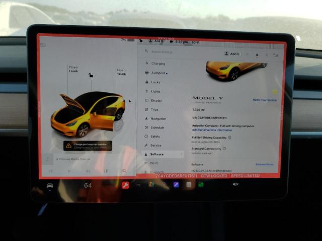 2024 TESLA MODEL Y - 7SAYGDED5RF017511